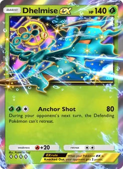 Pokémon-Karte Dhelmise ex 023/155