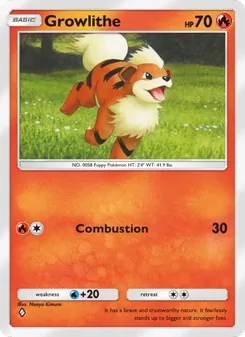 Pokémon-Karte Growlithe 025/155