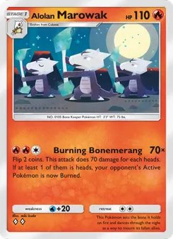 Pokémon-Karte Alolan Marowak 027/155