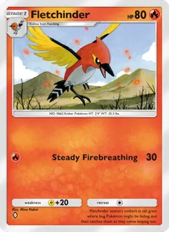 Pokémon-Karte Fletchinder 028/155