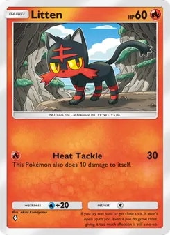 Pokémon-Karte Litten 030/155