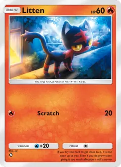 Pokémon-Karte Litten 031/155