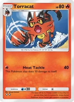Pokémon-Karte Torracat 032/155