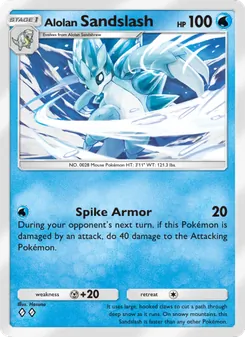 Pokémon-Karte Alolan Sandslash 039/155