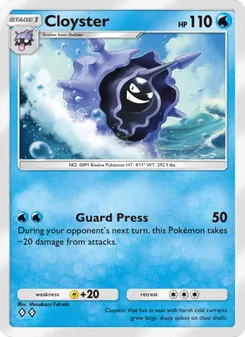 Pokémon-Karte Cloyster 043/155