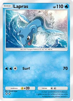 Pokémon-Karte Lapras 044/155