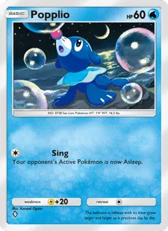 Pokémon-Karte Popplio 045/155