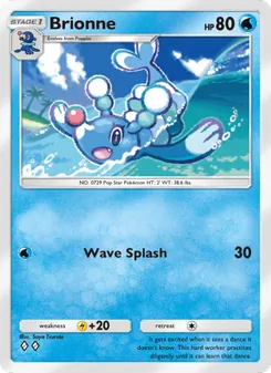 Pokémon-Karte Brionne 047/155