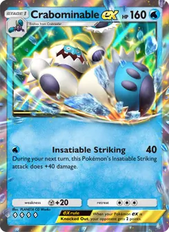 Pokémon-Karte Crabominable ex 049/155