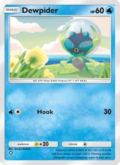 Pokémon-Karte Dewpider 052/155