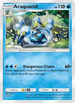 Pokémon-Karte Araquanid 053/155
