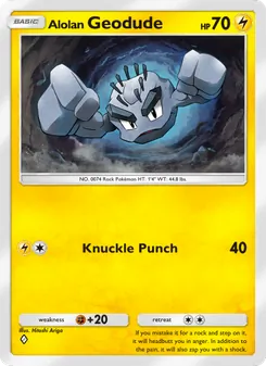 Pokémon-Karte Alolan Geodude 059/155