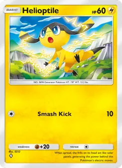 Pokémon-Karte Helioptile 062/155