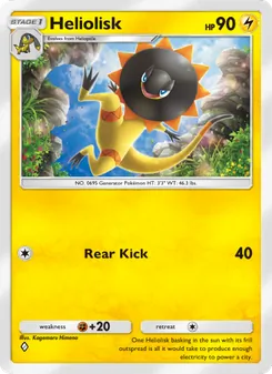 Pokémon-Karte Heliolisk 063/155