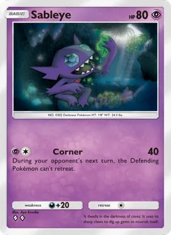 Pokémon-Karte Sableye 070/155