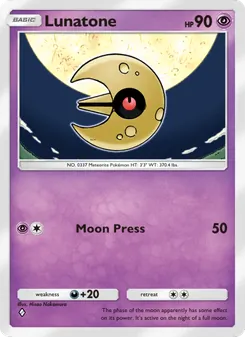 Pokémon-Karte Lunatone 073/155