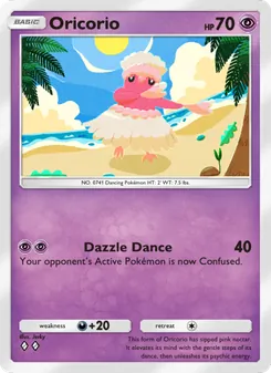 Pokémon-Karte Oricorio 076/155