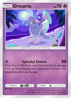 Pokémon-Karte Oricorio 077/155