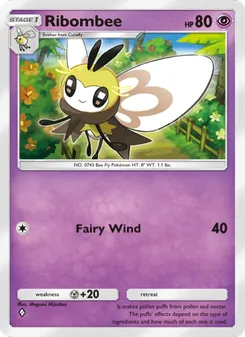 Pokémon-Karte Ribombee 079/155