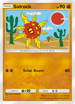 Pokémon-Karte Solrock 092/155