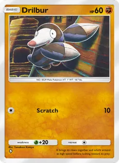 Pokémon-Karte Drilbur 093/155