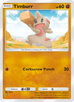Pokémon-Karte Timburr 094/155