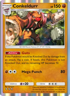 Pokémon-Karte Conkeldurr 096/155