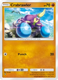 Pokémon-Karte Crabrawler 097/155