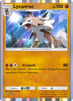 Pokémon-Karte Lycanroc 100/155
