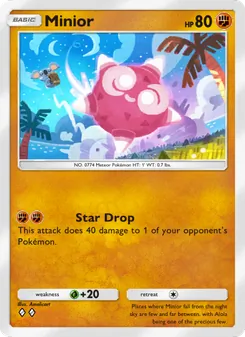 Pokémon-Karte Minior 105/155