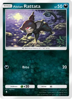 Pokémon-Karte Alolan Rattata 106/155