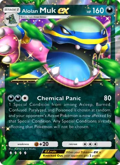 Pokémon-Karte Alolan Muk ex 111/155