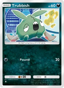 Pokémon-Karte Trubbish 113/155