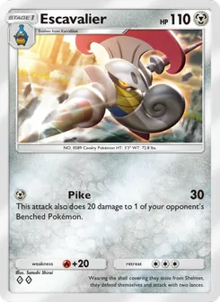 Pokémon-Karte Escavalier 120/155