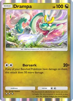 Pokémon-Karte Drampa 124/155