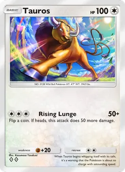 Pokémon-Karte Tauros 128/155