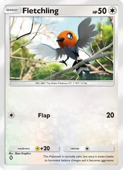 Pokémon-Karte Fletchling 131/155