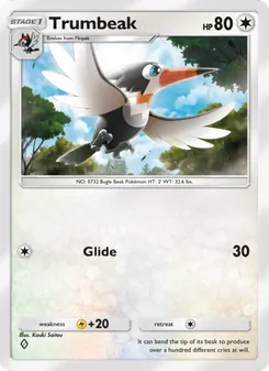 Pokémon-Karte Trumbeak 134/155