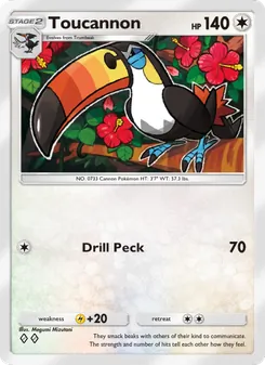 Pokémon-Karte Toucannon 135/155