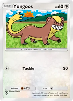 Pokémon-Karte Yungoos 136/155