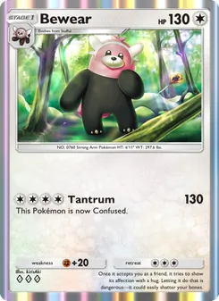 Pokémon-Karte Bewear 139/155