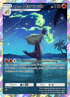 Pokémon-Karte Alolan Marowak 160/155