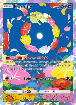 Pokémon-Karte Comfey 168/155