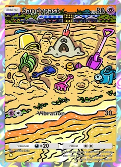 Pokémon-Karte Sandygast 169/155