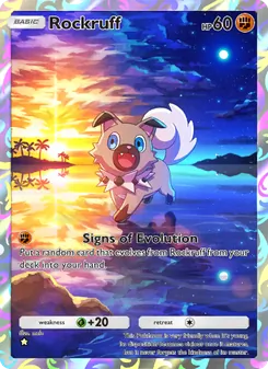 Pokémon-Karte Rockruff 172/155