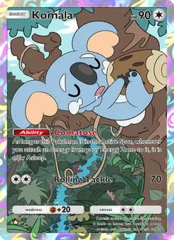 Pokémon-Karte Komala 179/155