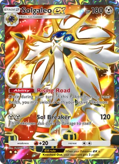 Pokémon-Karte Solgaleo ex 189/155
