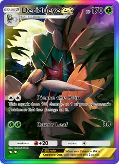 Pokémon-Karte Decidueye ex 198/155