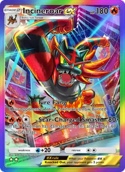 Pokémon-Karte Incineroar ex 200/155