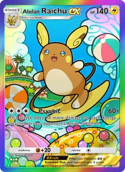 Pokémon-Karte Alolan Raichu ex 203/155